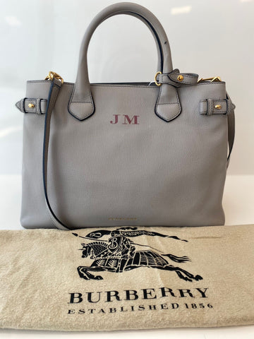 Burberry Banner Tote Cinza