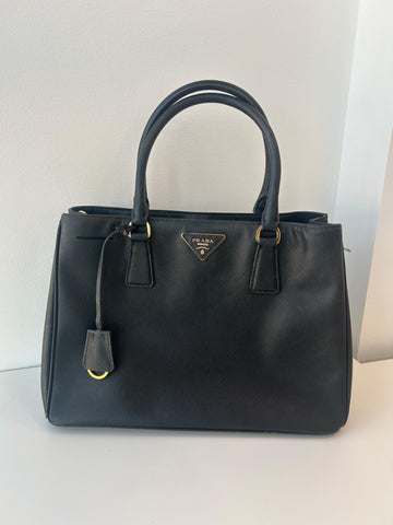 Prada Saffiano Lux Galleria Tote Nero