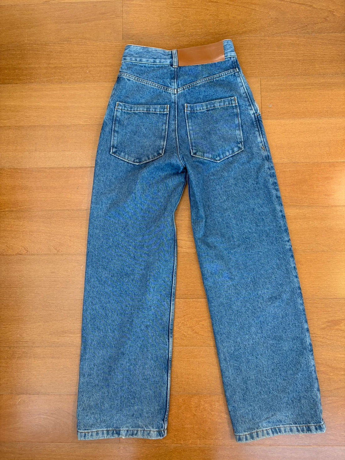 Loewe Embroidered Anagram Baggy Jeans 34BR