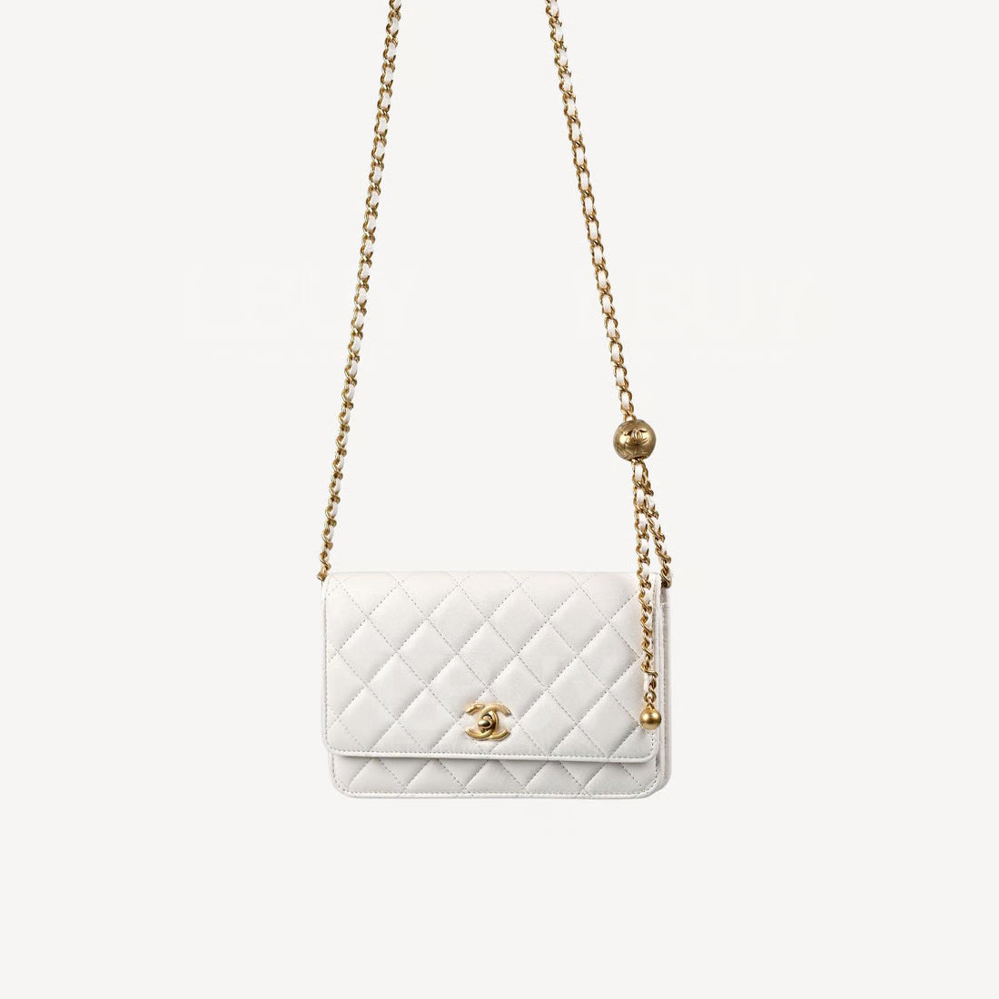 Chanel Woc Gold Ball Lambskin white/gold