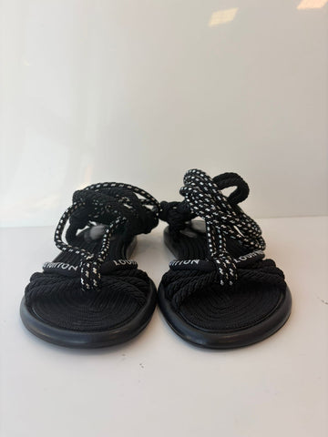 Louis Vuitton Maia Lace-up Logo Flat TAM 36BR