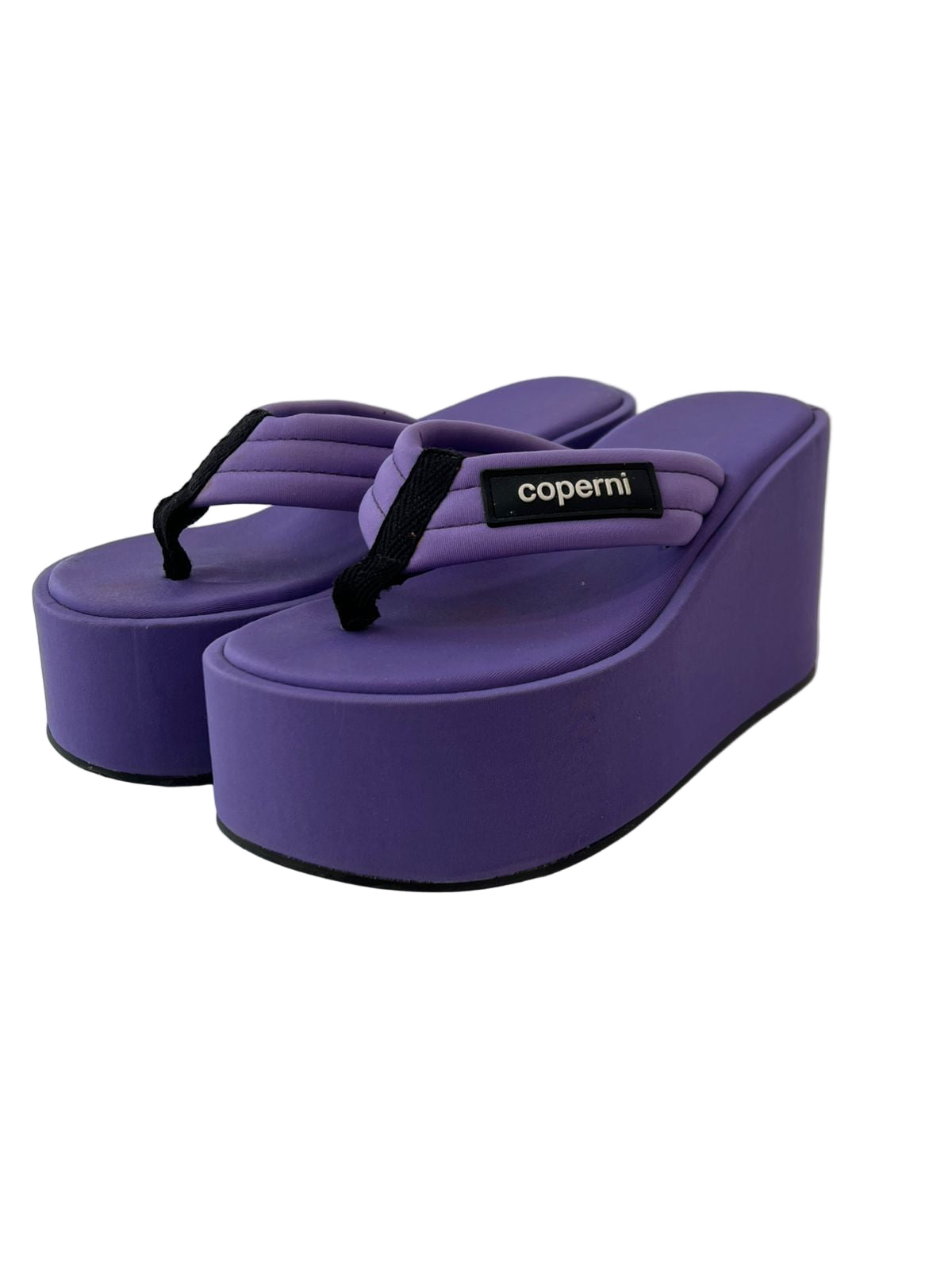 Coperni Purple Platform Flip Flops