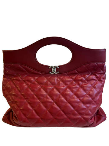 Bolsa Tote Chanel 31 Shopping Quilted Vermelha