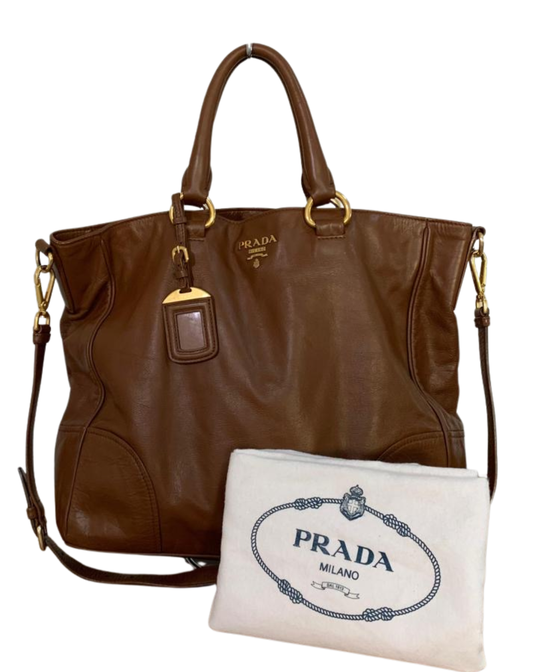 Prada Vitello Shine Tote