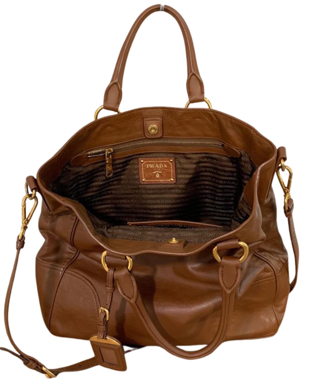 Prada Vitello Shine Tote