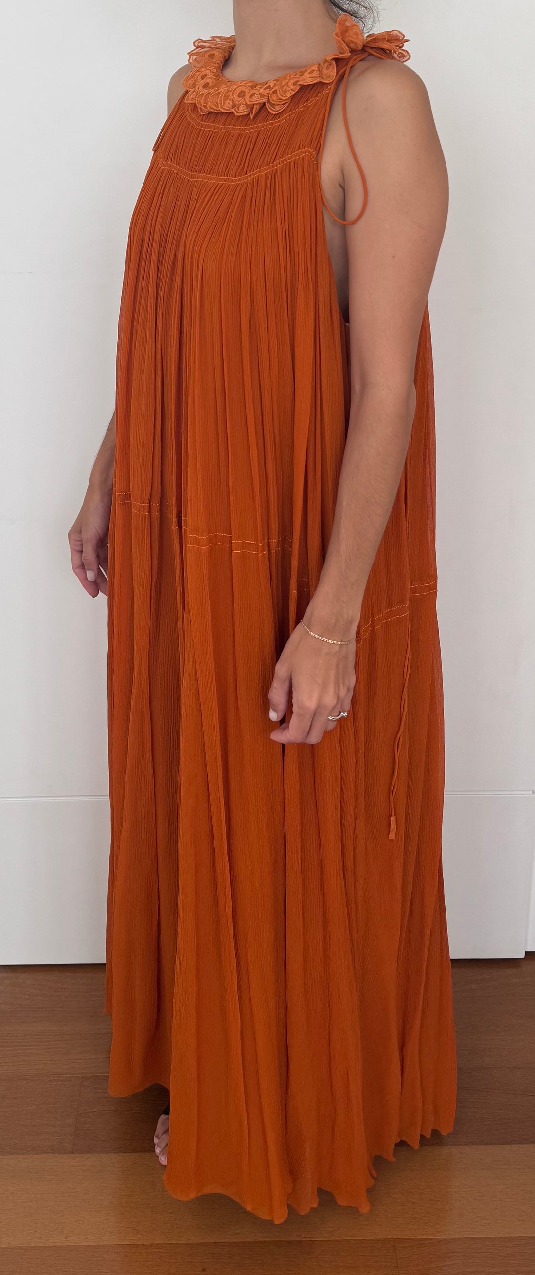 Chloé Silk Maxi Dress 36