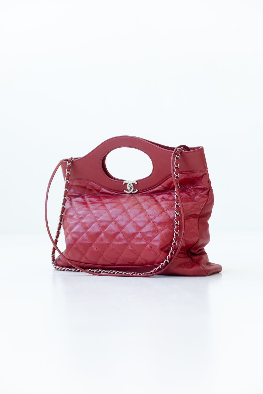 Bolsa Tote Chanel 31 Shopping Quilted Vermelha