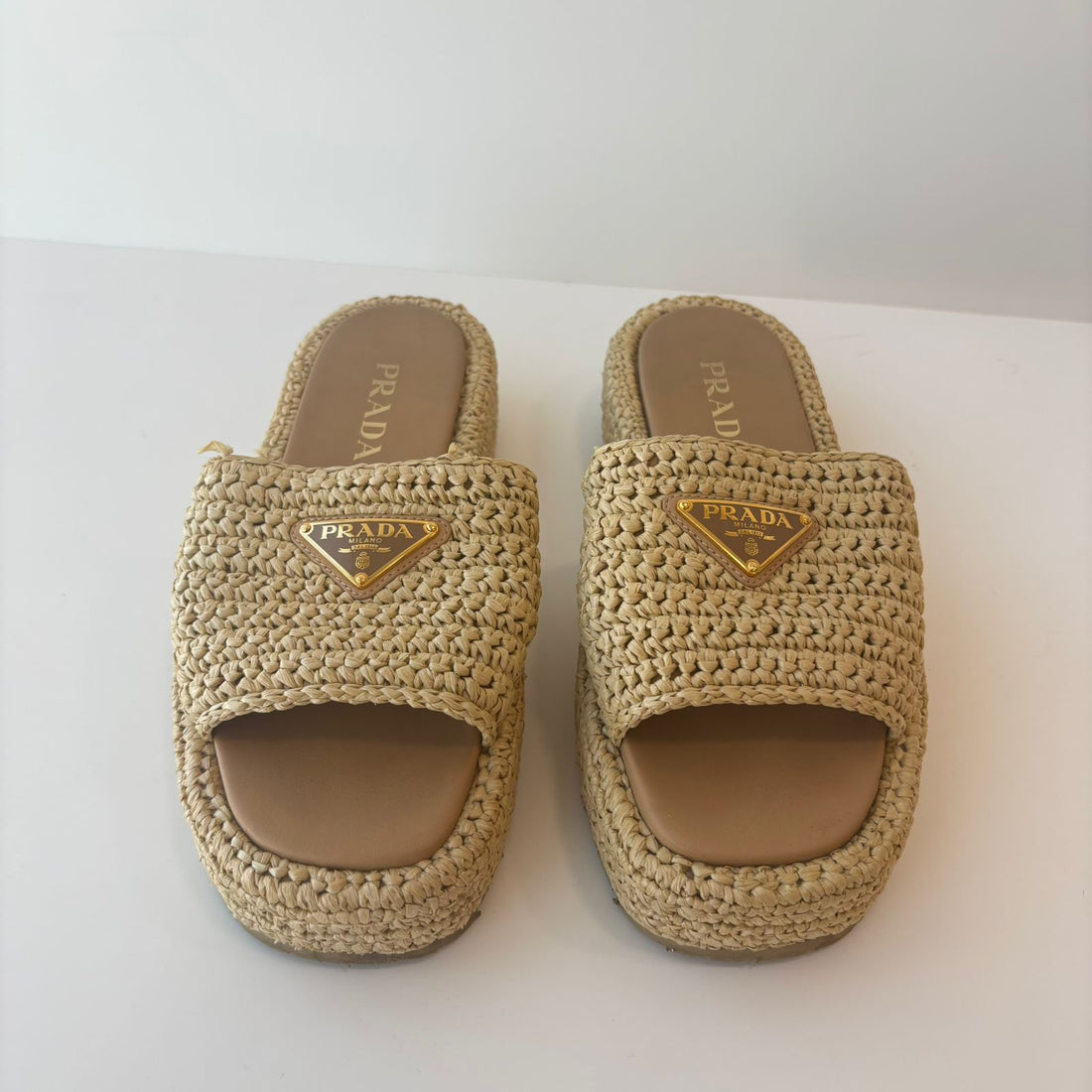 Raffia Single-Band Platform Slides TAM 35BR
