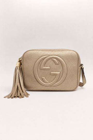 Disco Soho Champagne Metallic Leather