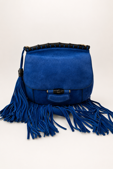 Gucci Nouveau Bamboo Fringe Shoulder Bag