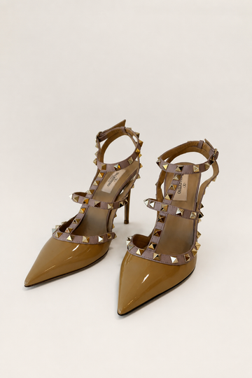 Scarpin Valentino Garavani Rockstud Caged Pump  36 BR
