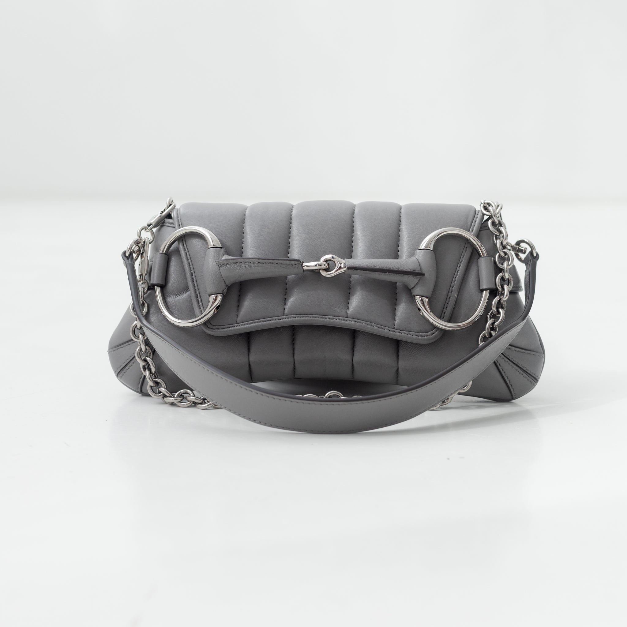 Bolsa de ombro Horsebit Chain pequena