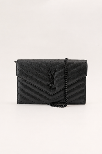 Saint Laurent Cassandre Envelope Chain Wallet