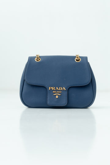 Bolsa Prada Pattina Flap Shoulder Saffiano