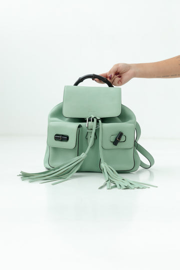 GUCCI Cellarius Bamboo Backpack