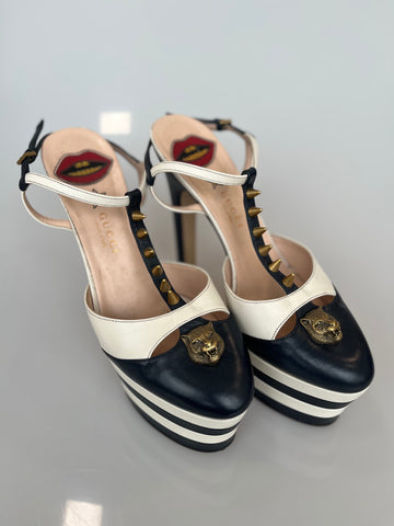 Gucci Angel Spiked Platform Pumps 40EU