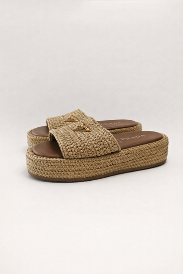 Raffia Single-Band Platform Slides TAM 35BR