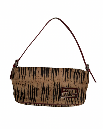 Fendi Ponyhair Printed Baguette