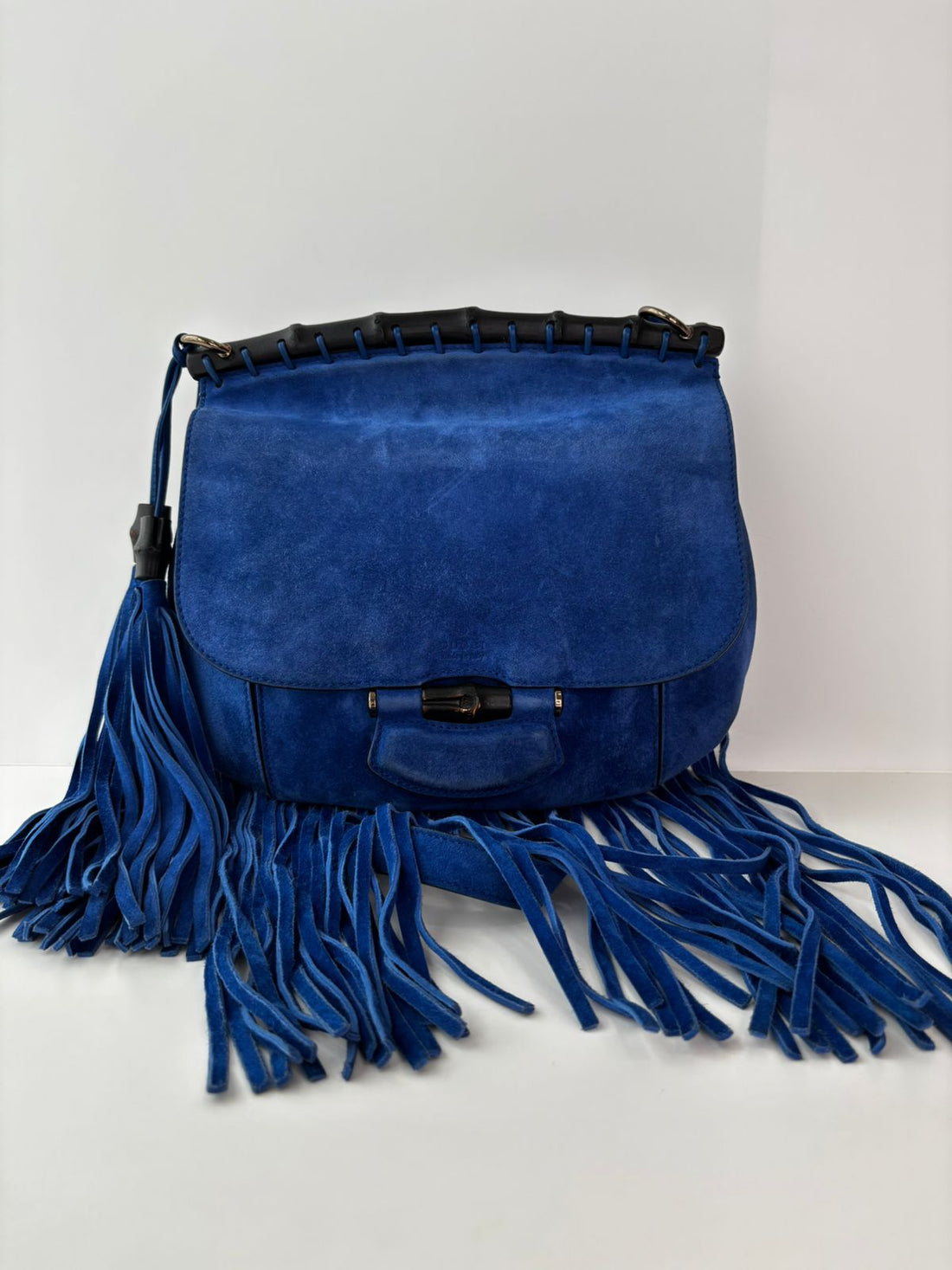 Gucci Nouveau Bamboo Fringe Shoulder Bag