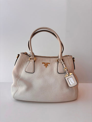Prada Vitello Daino Off White