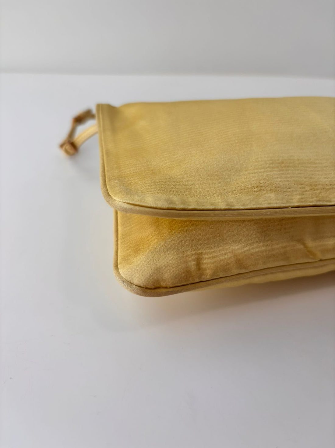 Prada Vintage Satin Triangle Logo Baguette