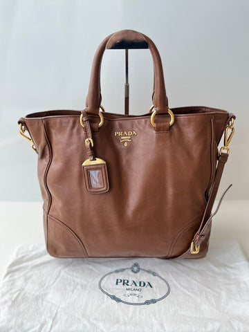 Prada Vitello Shine Tote